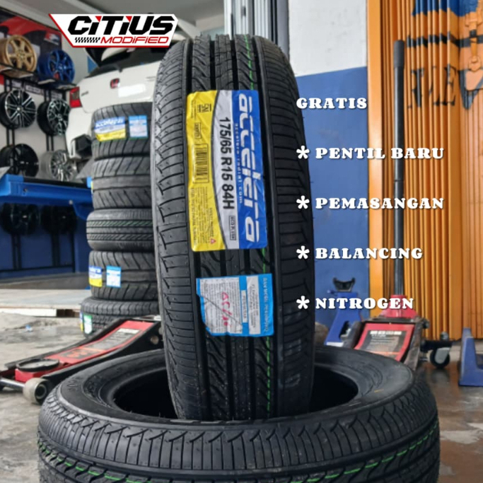 Ban Tubeles ukuran 175/65 r15 accelera eco plush buat mobil ignis swift ayla dll