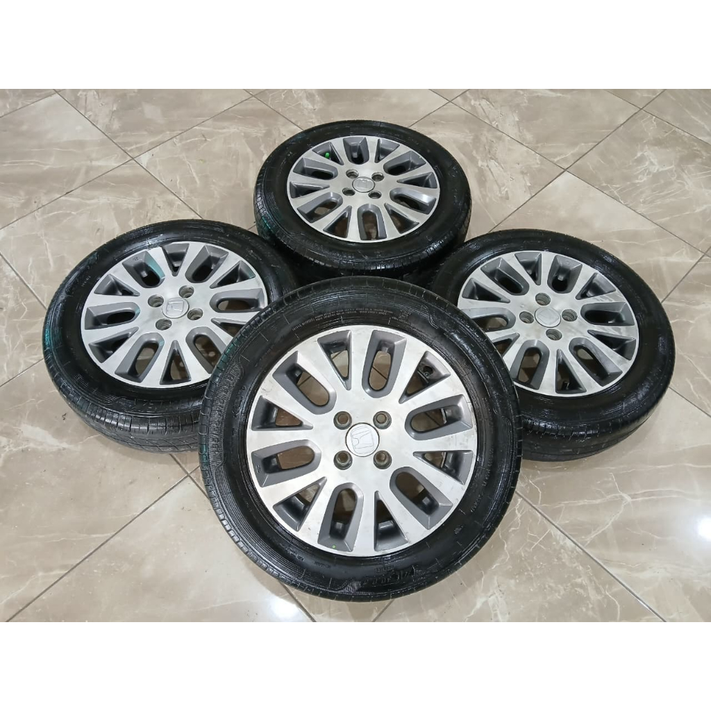 velg mobil oem original mobilio ring 15 bekas murah ban bonus lubang 4x100