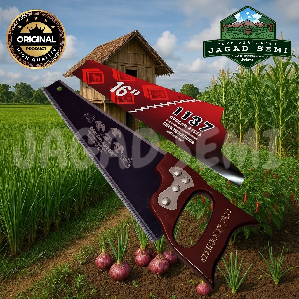 ORIGINAL  GERGAJI KAYU CAP MATA 16 INCH GERGAJI ANTI SERET