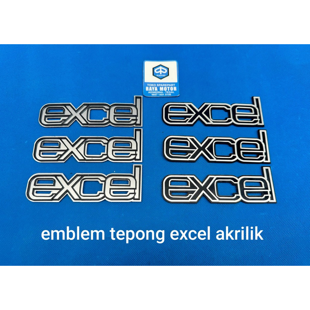 emblem tepong vespa excel akrilik