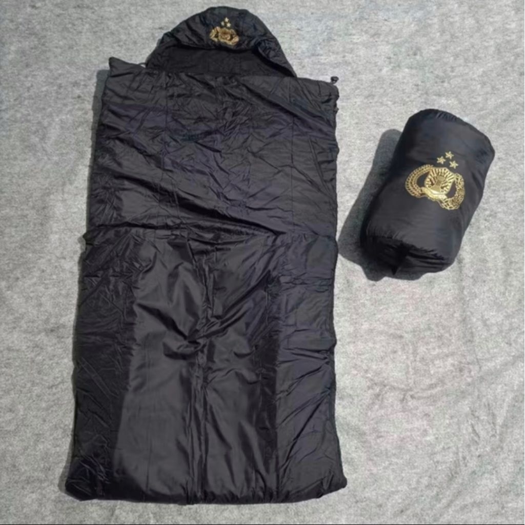 Sleeping Bag Hitam Jatah Polri / Sleeping Bag Hitam