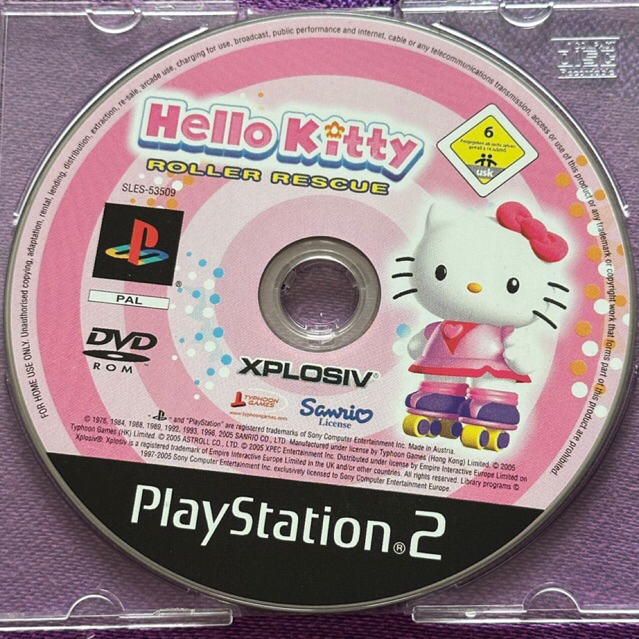 kaset ps2 ori pal hello kitty