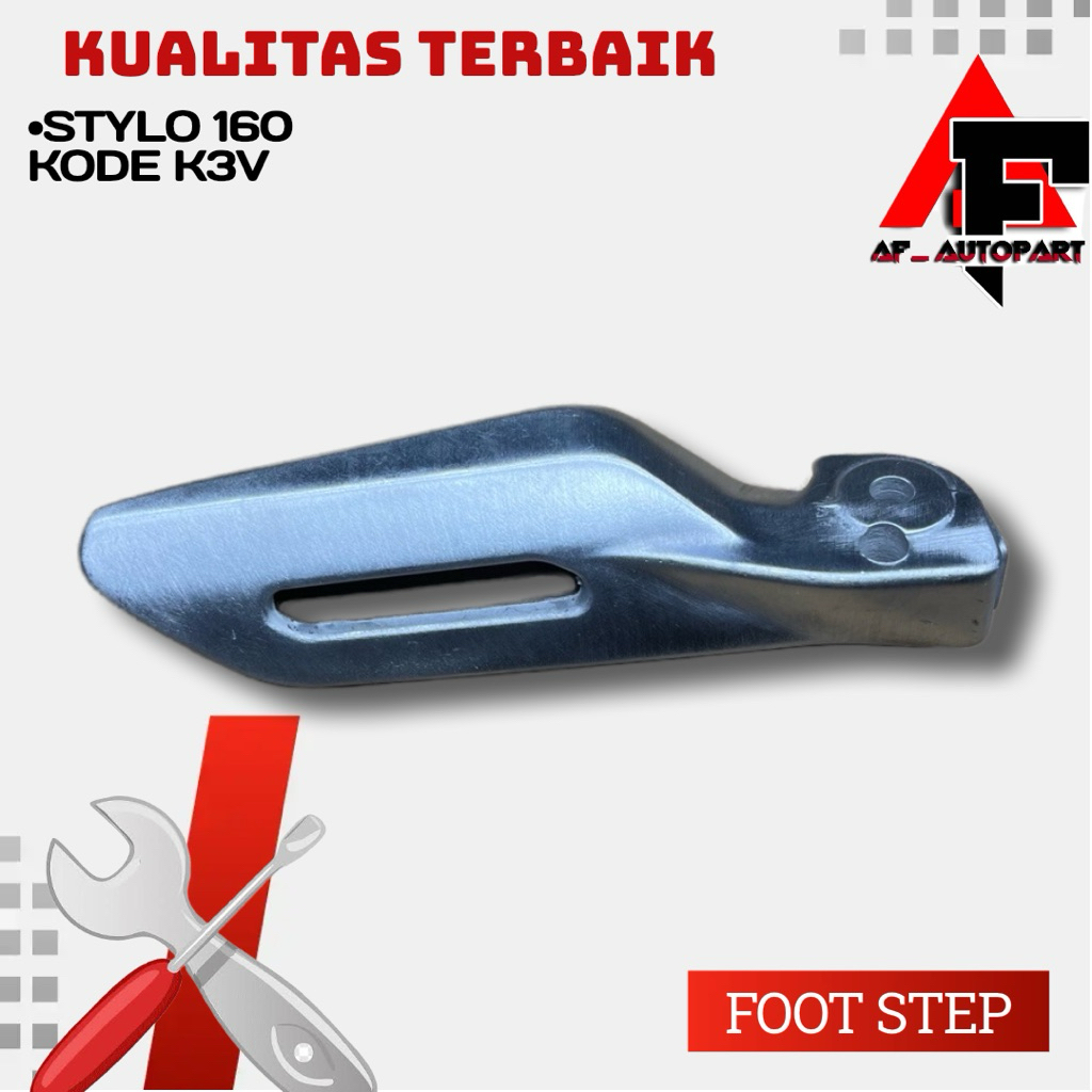 50720-K3V-N00 50730-K3V-N00 Foot Step Arm Pillion Step Pijakan Kaki L/ kiri Belakang Honda New Stylo