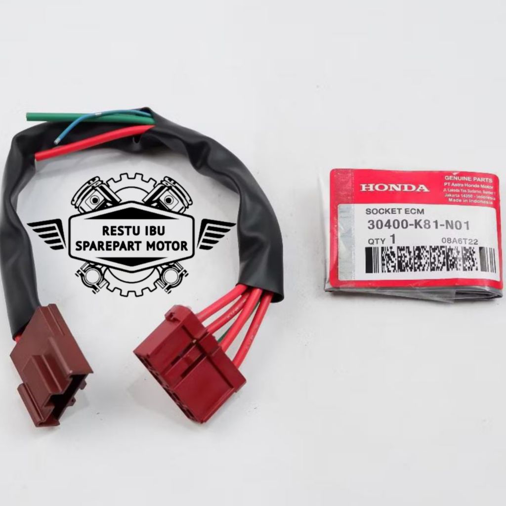 soket ECM ECCU kabel ECU scoopy, beat FI, ESP 2015-2019 vario, genio