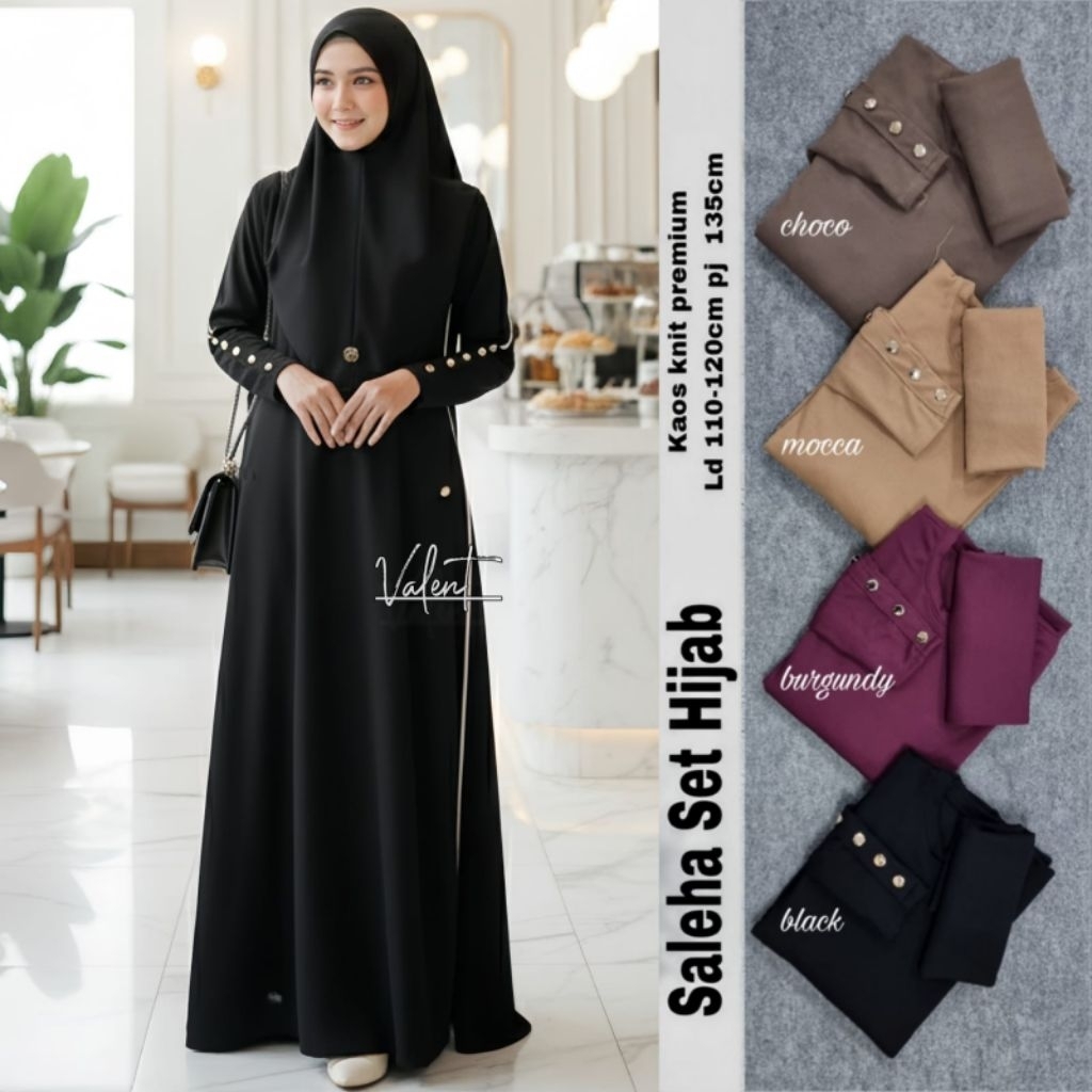 Saleha Set By Valent || Gamis