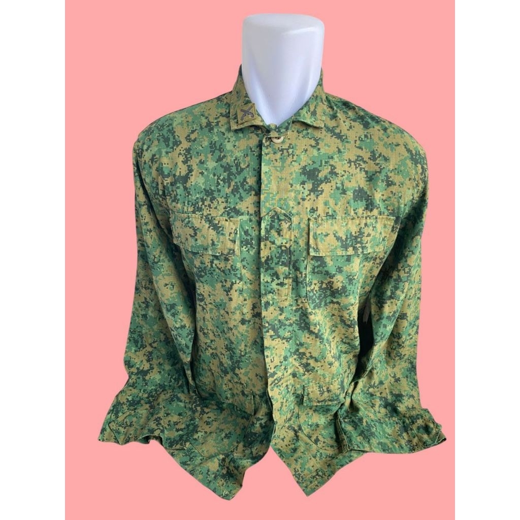 Kemeja BDU PDL Loreng Digital Singapura SAF Singapore Armed Forces (10)