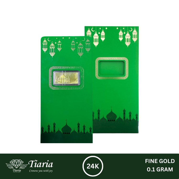 Logam Mulia Gold Bar Micro Gold 0.1 Gram Emas Batangan 24K Lengkap Sertifikat-Tiaria--ABM001-G