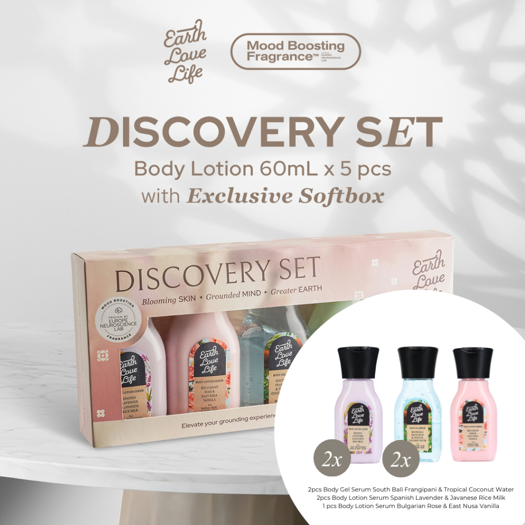 Earth Love Life Discovery Set Body Wash and Body Lotion 60mL | Body Care Set | Body Wash Wangi | Bod