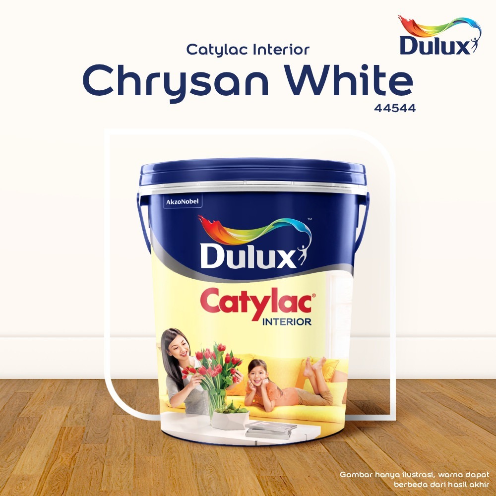 CAT TEMBOK CITY SENSATION DULUX CATYLAC INTERIOR - 5 KG CHRYSAN WHITE 44544 CAT TEMBOK DULUX CATYLAC