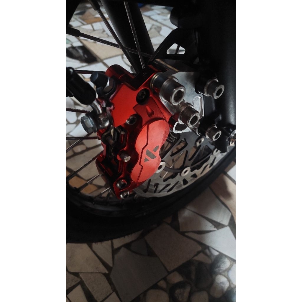 kaliper ktc 4 piston + bracket ninja