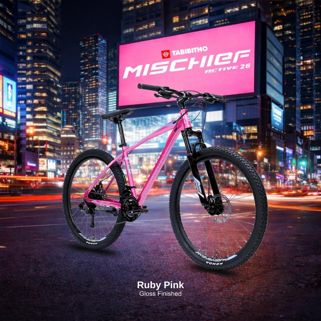 SEPEDA GUNUNG 26 MTB TABIBITHO MISCHIEF ACTIVE - FRAME HI TEN STEEL