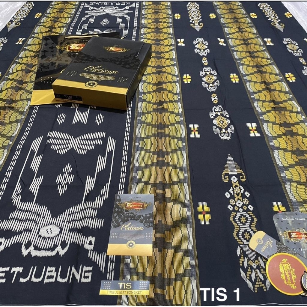Sarung ketjubung platinum gold Tis