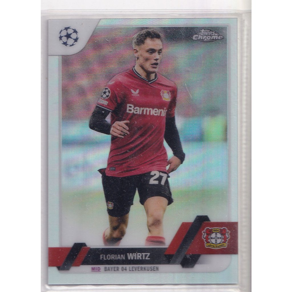 2022-23 Topps Chrome UEFA Club Competitions Refractor #27 Florian Wirtz