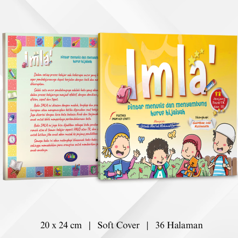 Buku Anak IMLA Pintar Menulis dan Menyambung Huruf Hijaiyah - Pustaka Imam Syafi'i Asli Original