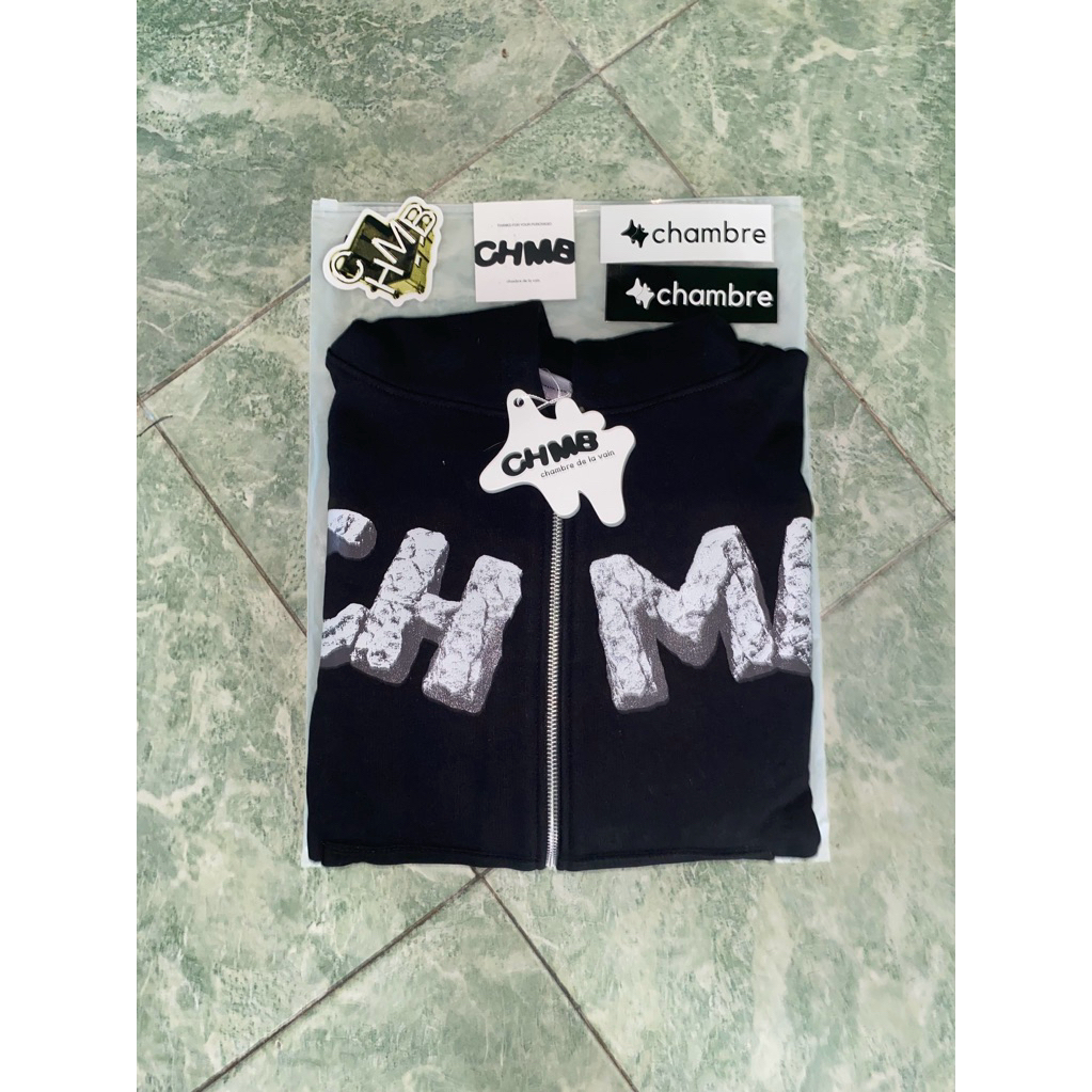 Boxy Zip Hoodie Chambredelavain