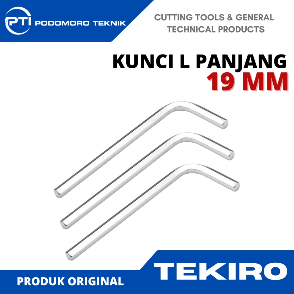 TEKIRO KUNCI L PANJANG 19 MM / KUNCI L PANJANG / TOOLS TEKIRO ORIGINAL