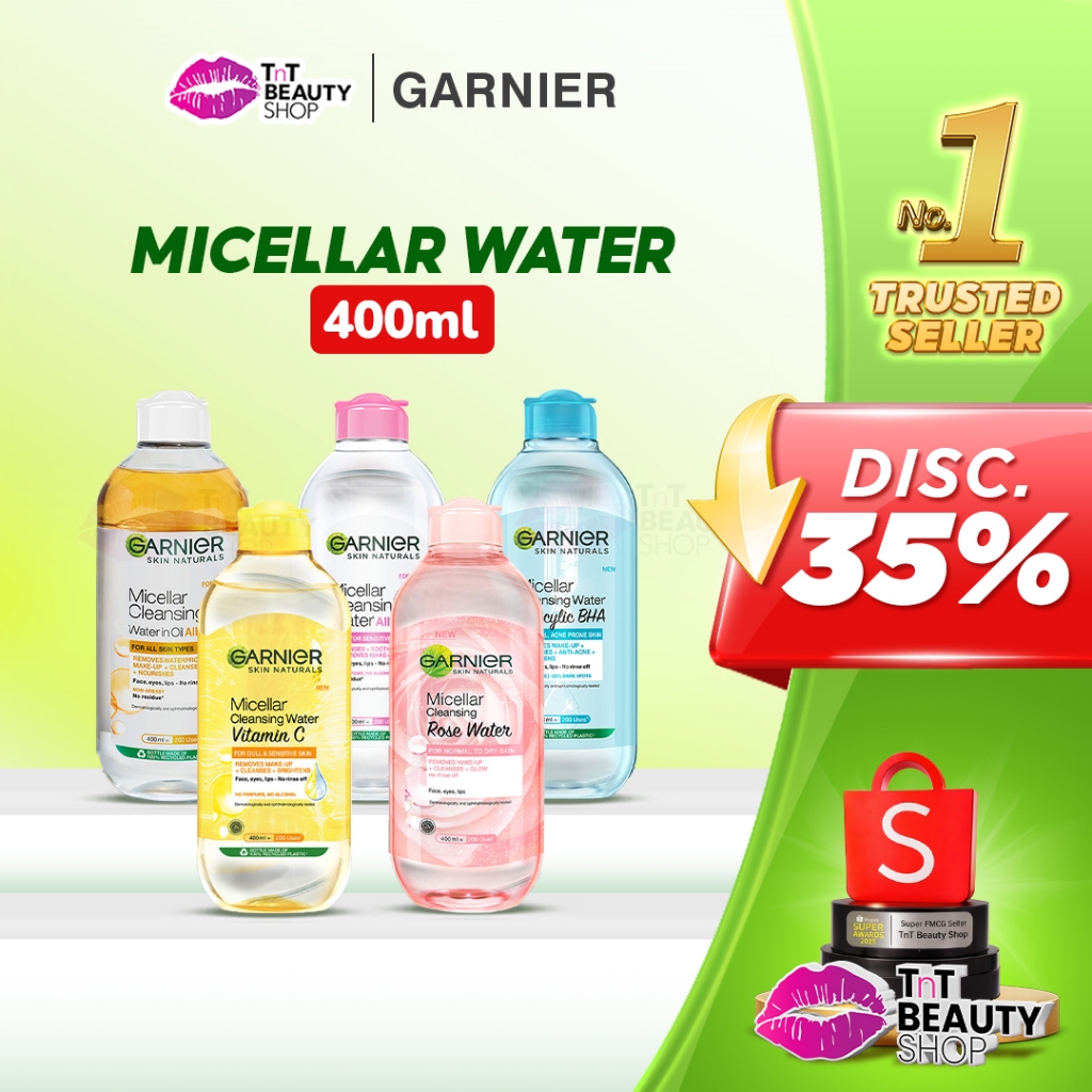 Garnier Micellar Cleansing Water | Garnier Micelar Water Biphase oil - 400 ml | TnT Beauty Shop