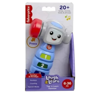 HXP22 FISHER-PRICE  LAUGH & LEARN  TAP 'N LEARN HAMMER / Fisher Price Tap N Learn Hammer