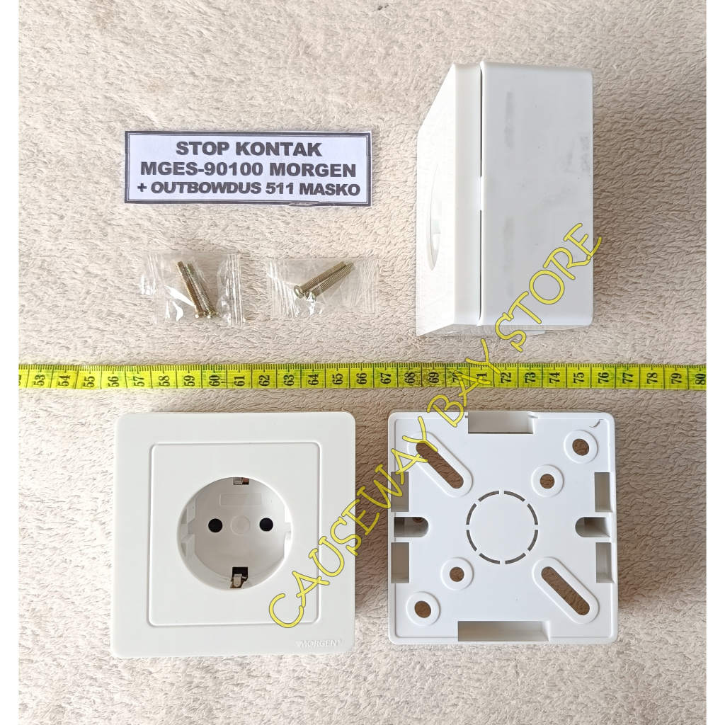 SAKLAR,STOP KONTAK MORGEN MGES-9 + OUTBOW DUS 511 MASKO
