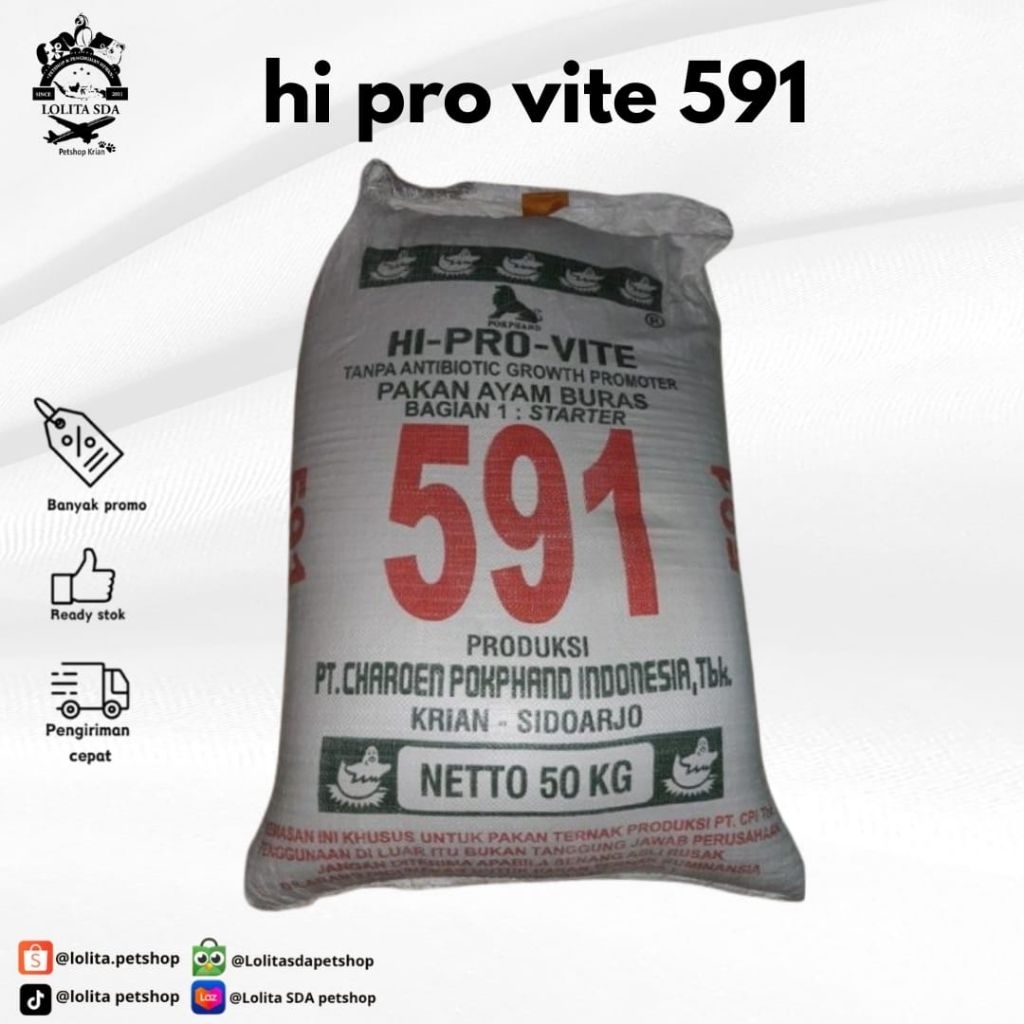 hi pro vite 591 pakan ayam buras