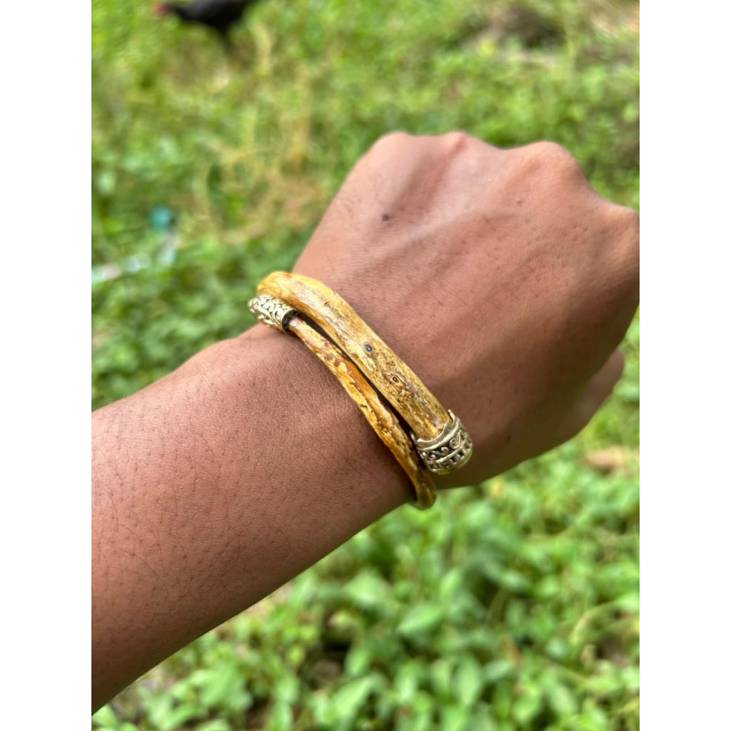 Gelang Akar Bahar Original Monel 18cm-22cm Minimalis Bahan Asli Akar Pantai Selatan Cocok Untuk Berb