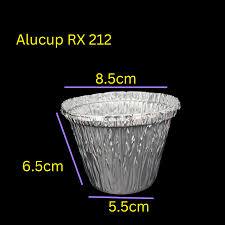 Alumunium foil Cup RX 212 / Aluminium Foil tray Mangkok RX212 ,muffin,zuppa soup PER PACK