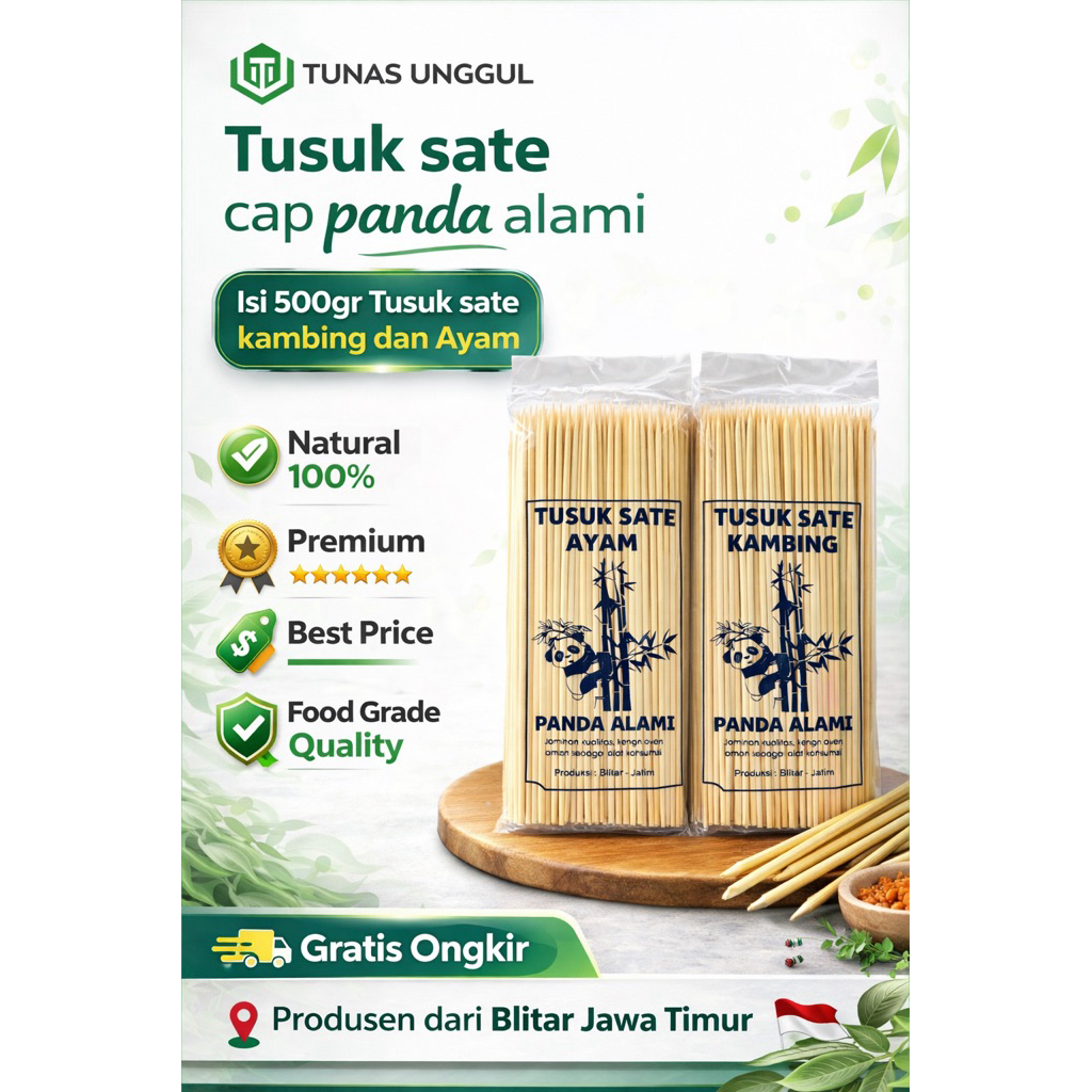 [500gr] Tusuk Sate Kambing/sate ayam/sate cumi/sate angkringan