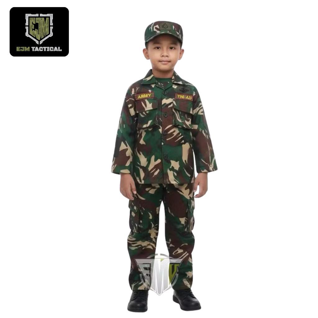BAJU TNI CILIK SETELAN ANAK CELANA ARMY ANAK PAKAIAN PROFESI ANAK TNI AD