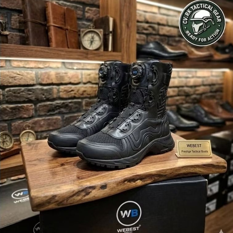 SEPATU PDL TNI POLRI TALI PUTAR WEBEST  COBRA KULIT ASLI SEPATU PDL COBRA
