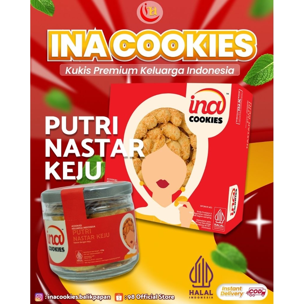 Ina Cookies Kue kering Premium - Nastar Keju