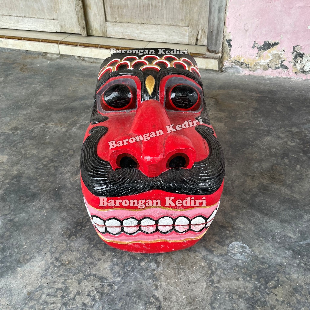 Barongan Kediri Barongan Kepruk Pentas Jumbo Dewasa Full Kayu Waru
