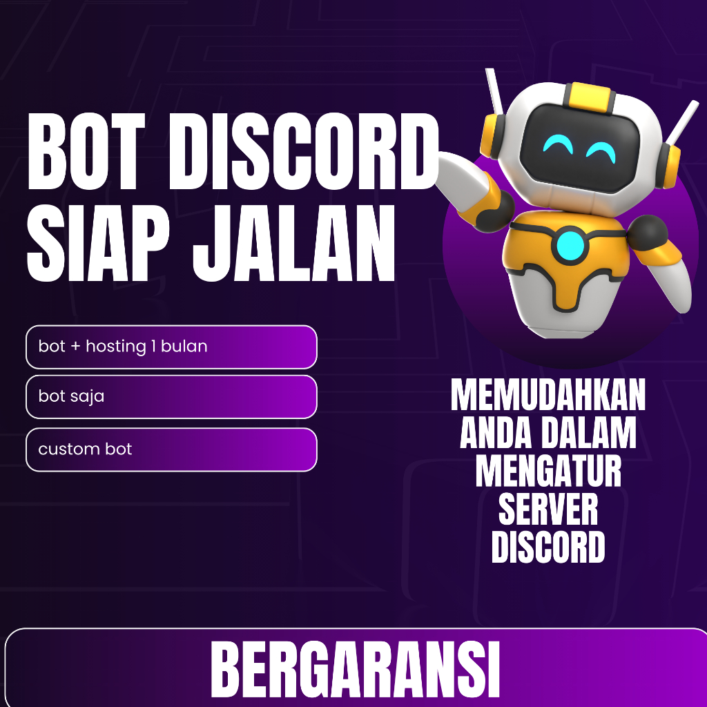 discord bot untuk mengatur server discord kalian