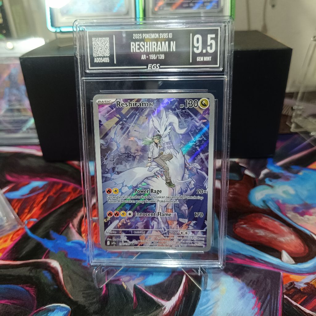 TCG Pokemon N Reshiram AR Indo EGS 9.5