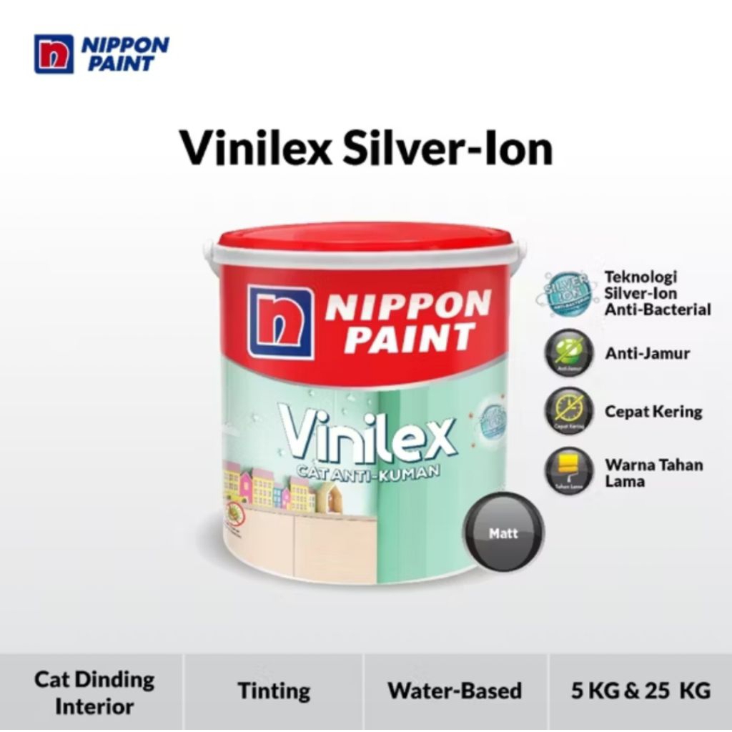 Nippon paint Vinilex silver ion galon/5kg
