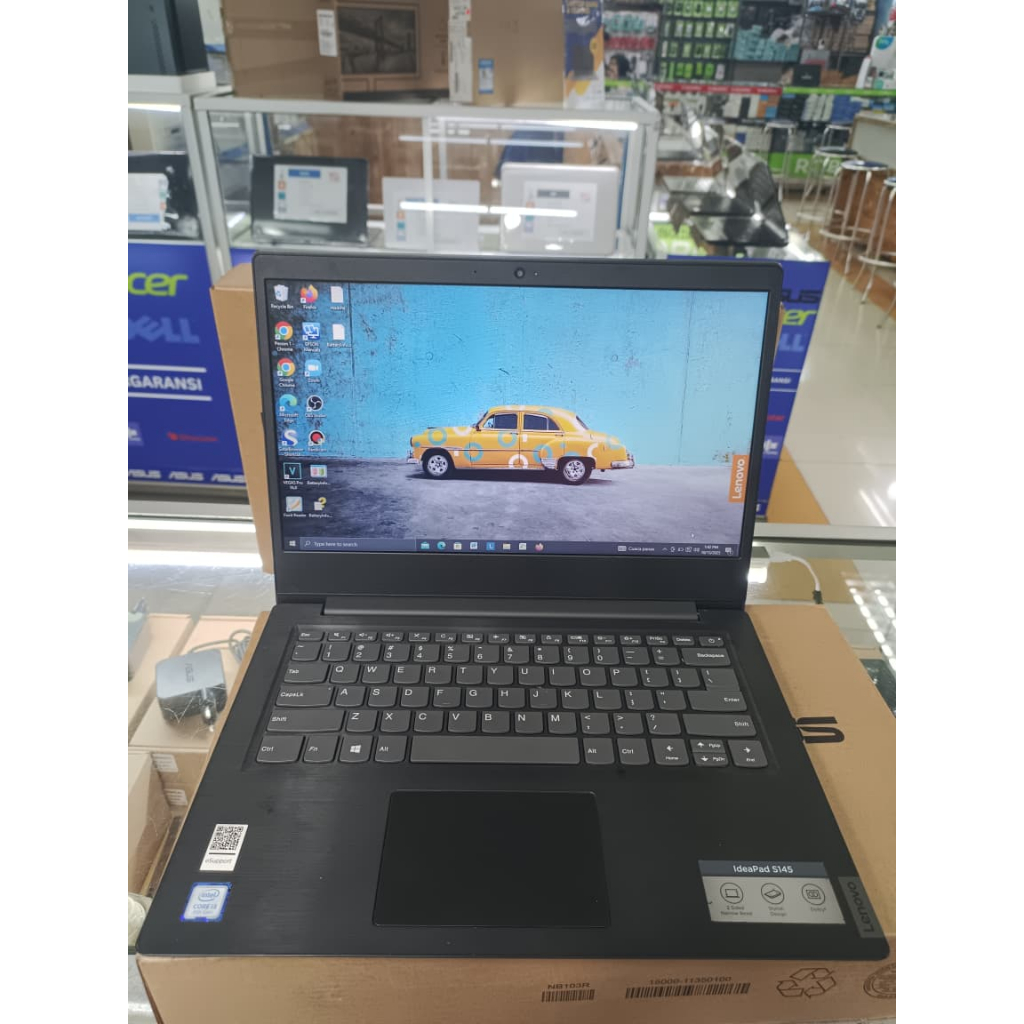 Laptop lenovo Ideapad S145 Intel Core i3 Gen 8 Ram 4Gb SSD 128Gb Mulus Siap Pakai