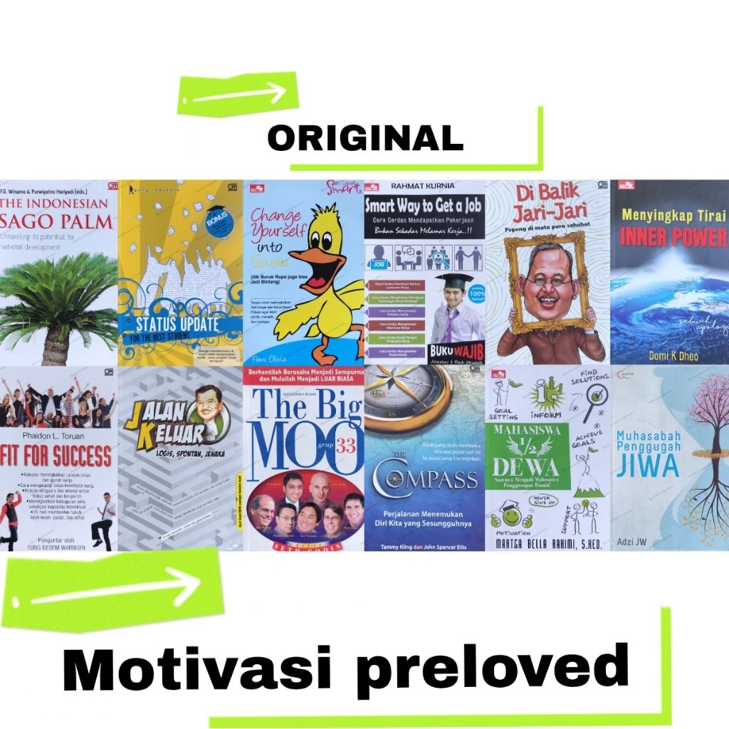 Buku Motivasi dan pengembangan diri original preloved