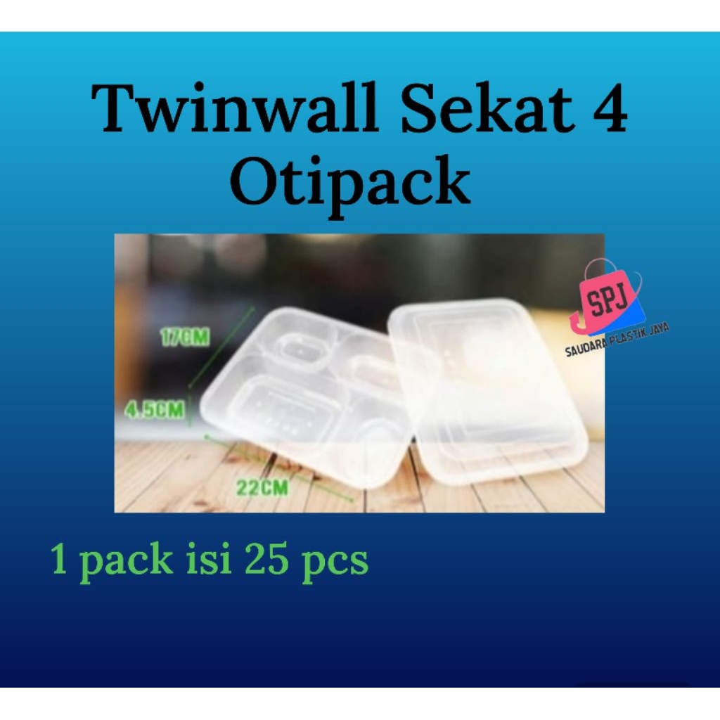 twinwall bento Otipack sekat 4 (OTH1)
