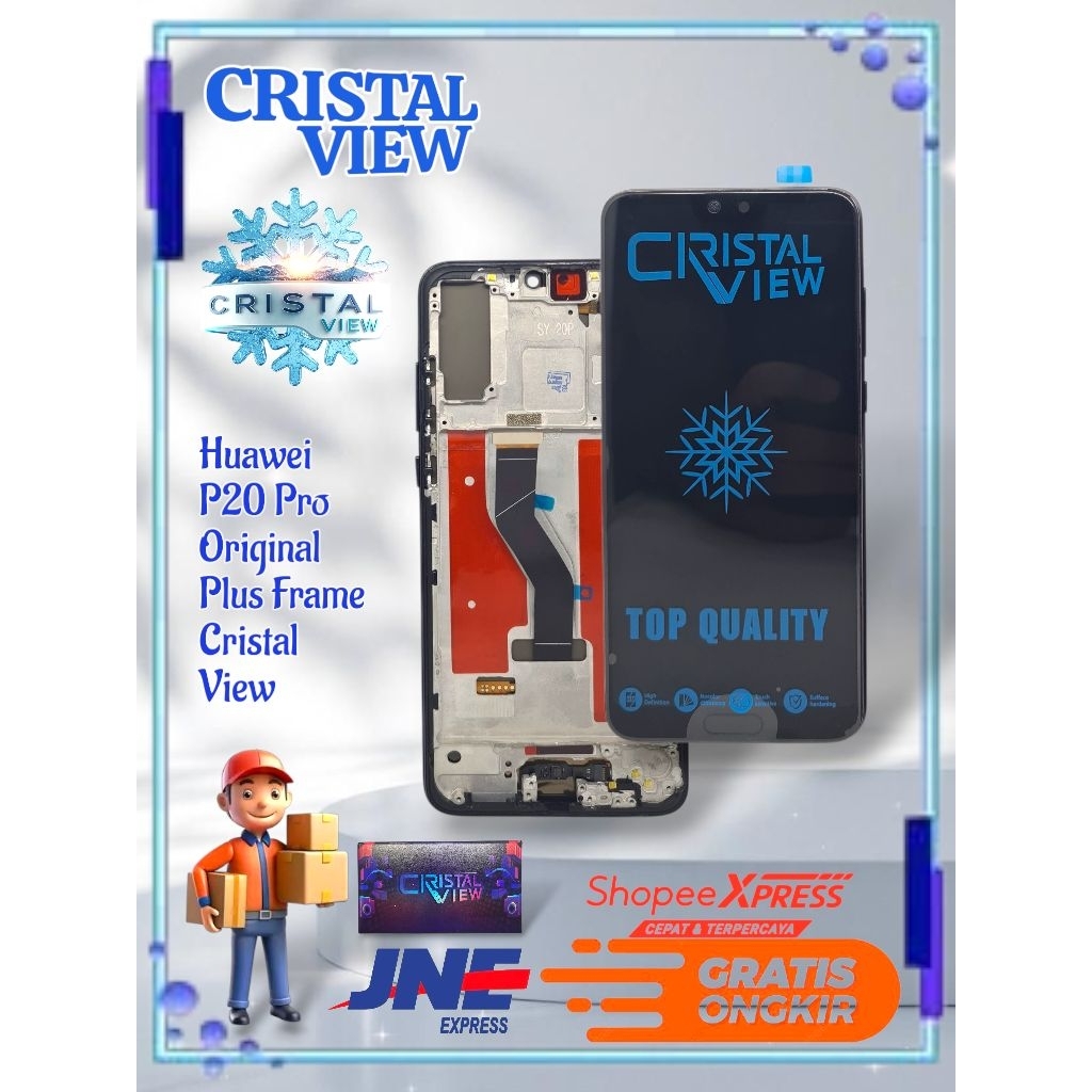LCD TOUCHSCREEN HUAWEI P20 PRO OLED ORIGINAL PLUS FRAME FINGER ON