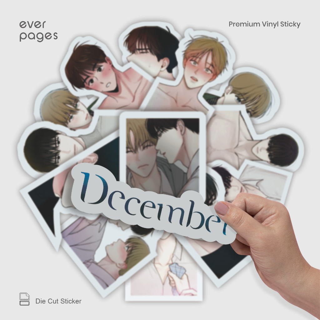 (25 pcs) Sticker Manhwa December Waterproof - Laptop, HP, Tumblr, Buku