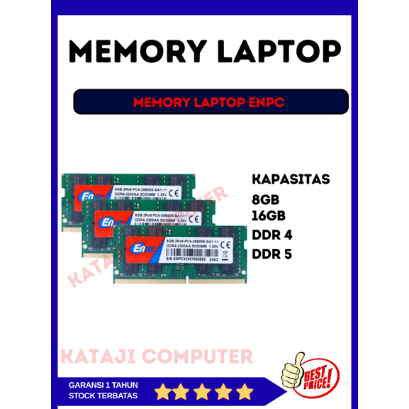 RAM PC DDR3/DDR4/DDR5 16GB ENPC