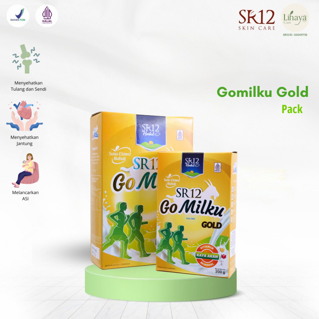 Susu Kambing Etawa Bubuk GoMilku SR12 Gold – Susu Etawa Original 100% Asli | Go Milku SR12 Gold