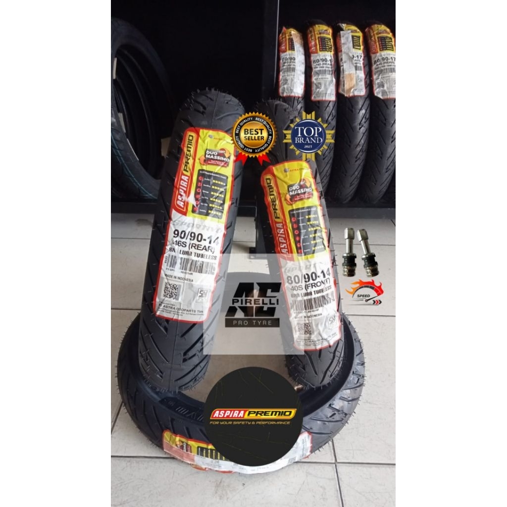 Aspira Premio Sportivo UK 80/90-14 & 90/90-14 Tubeless