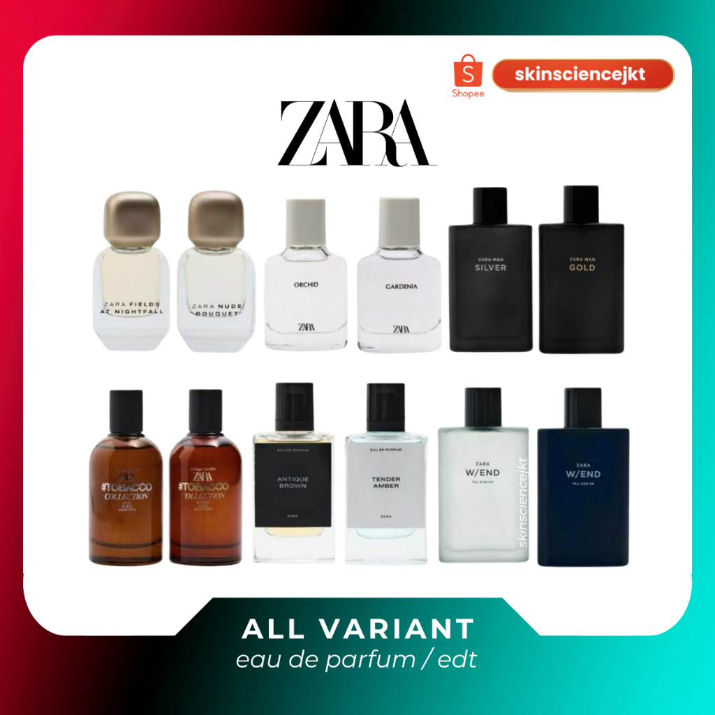Zara Nude Bouquet Gardenia Orchid Tobacco Perfume Collection For Unisex