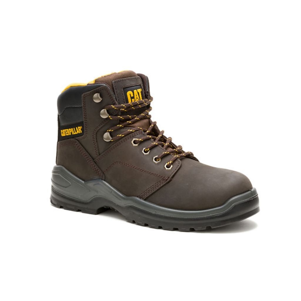 Sepatu safety Caterpillar Striver Steeltoe Brown Original