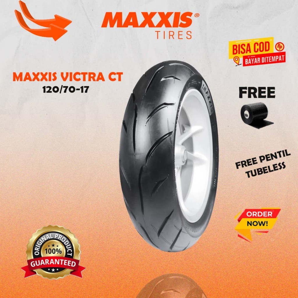 [READY COD] BAN MAXXIS RING 17 VICTRA 98 CT TUBELESS 120/70-17 / BAN MOTOR RING 17 MAXXIS / BAN MAXX