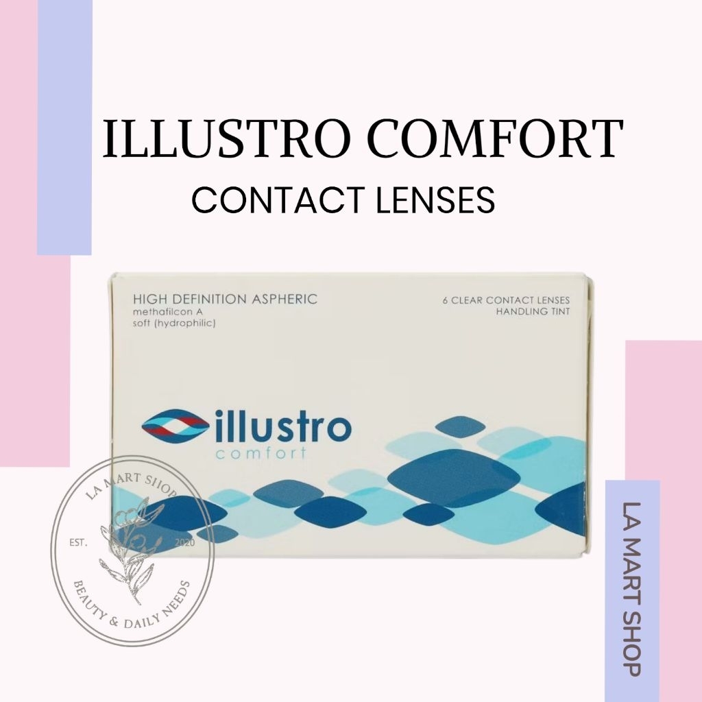 (MINUS 4.75) - Softlens Illustro Comfort / Contact Lense / Soft Lense / Softlens mata minus