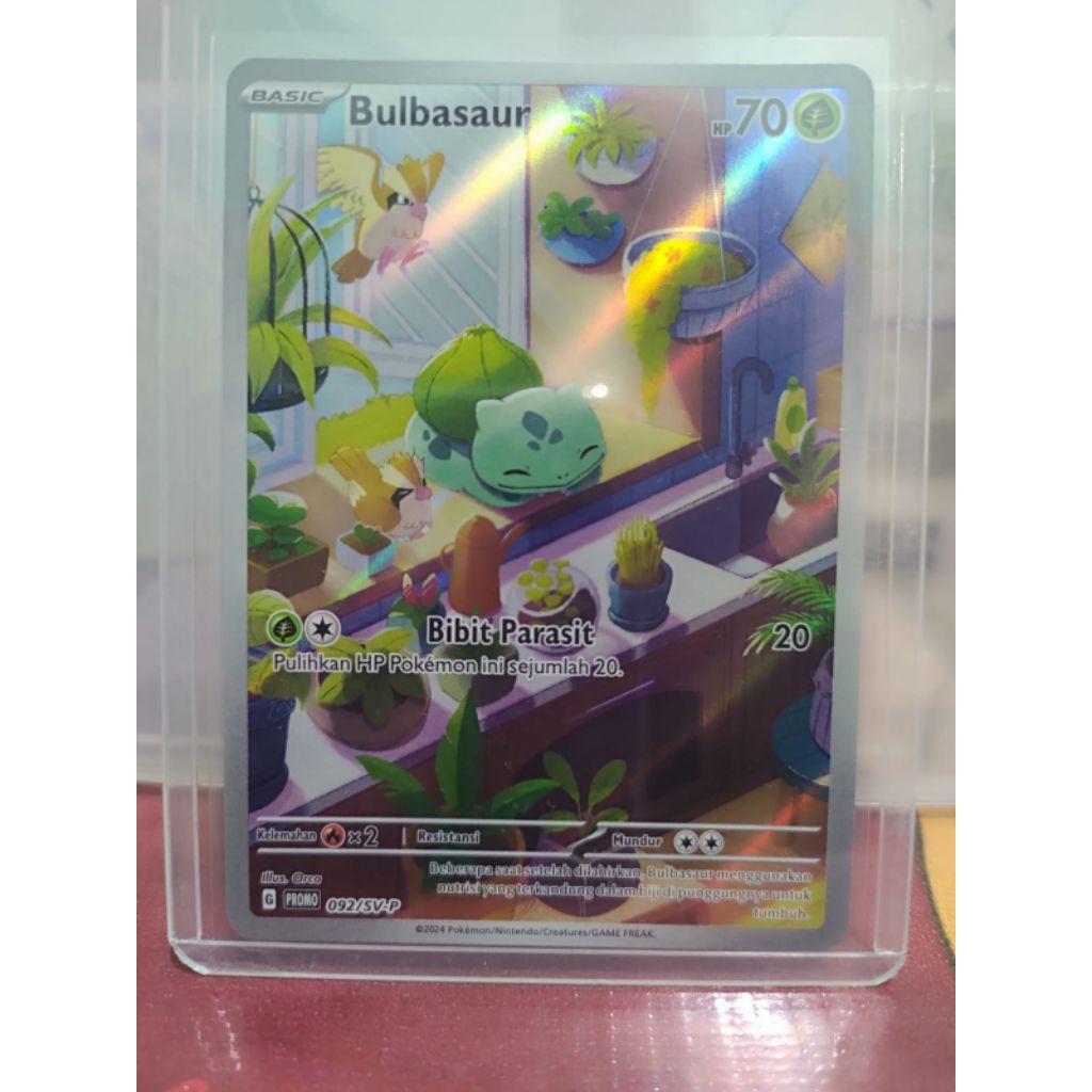 Pokemon Bulbasaur Promo Harta Berkilau