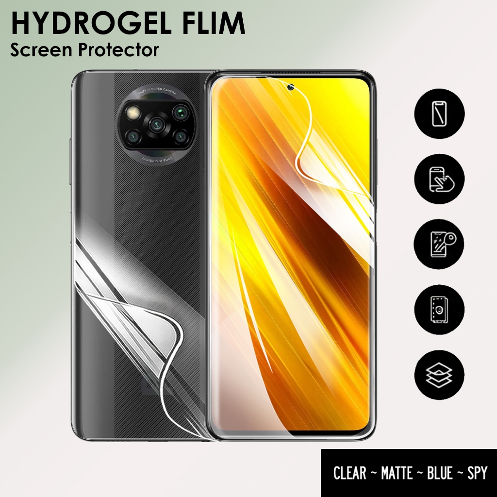 Anti Gores Hydrogel Poco X3 / Poco X3 Nfc / Poco X3 Pro - Anti Gores Hydrogel POCO X3