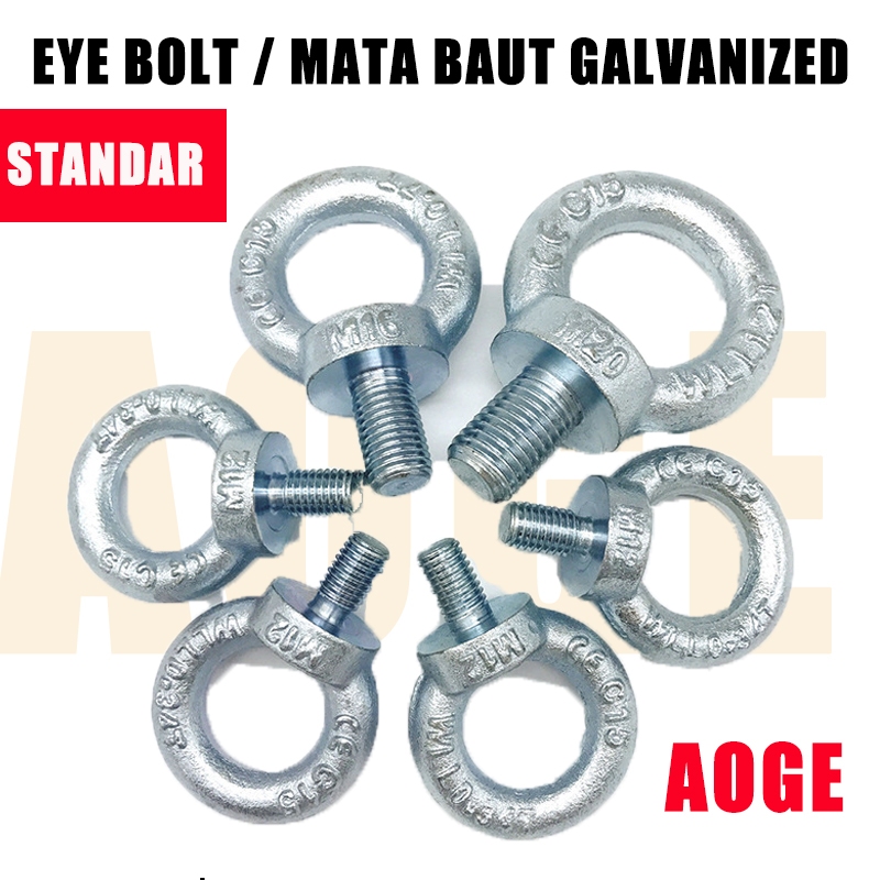 Eyebolt  M24 M27 M30 M36 M42 M48 M64 / Eyebolt Eye Bolt / Mata Baut Galvanized