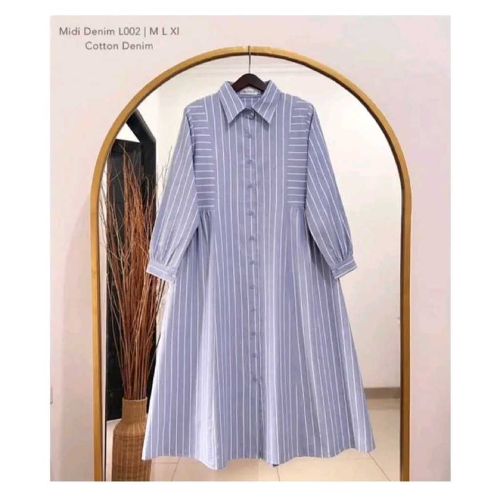 Tunik Wanita Cantik Model Terkini Trendy Lebaran Mewah Elegan Motif Dress Muslimah Terbaru Rekomende